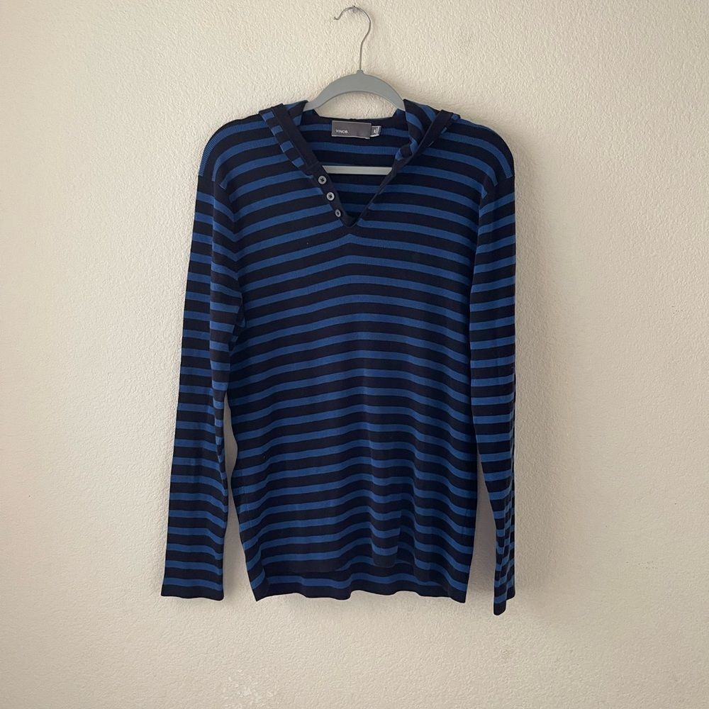 Vince mens Henley hoodie